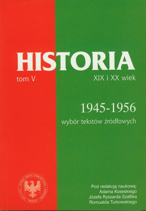Image of Źródła do dziejów Polski w XIX i XX wieku Tom V Lata 1945-1956
