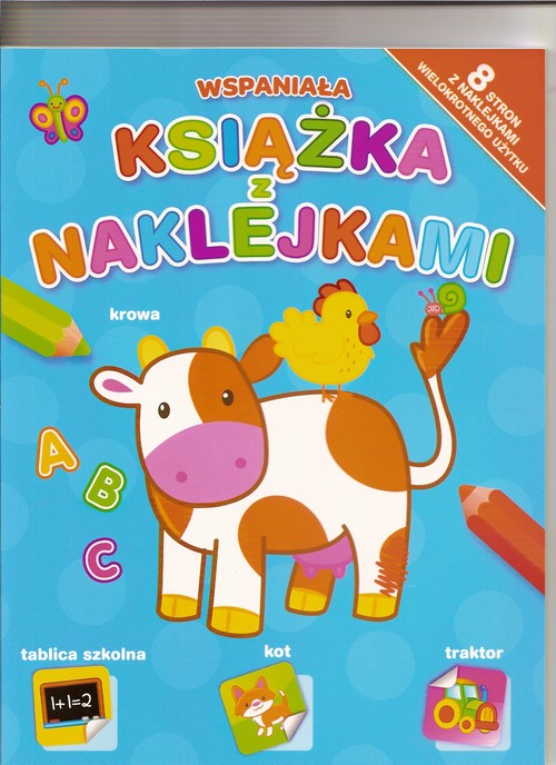 Image of Wspaniała książka z naklejkami niebieska