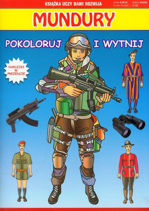 Image of Mundury pokoloruj i wytnij