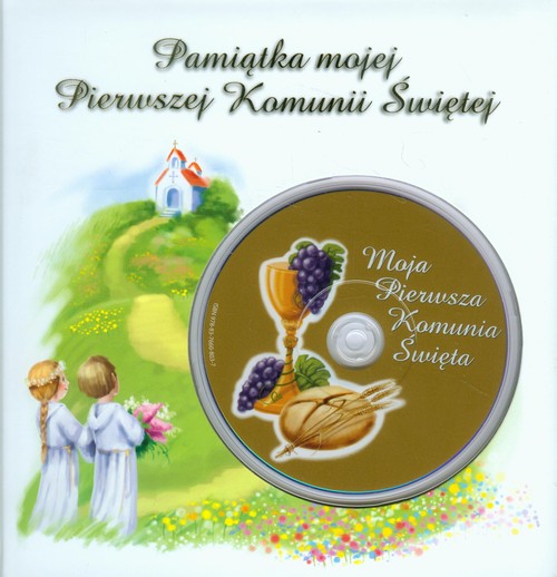 Image of Pamiątka mojej Pierwszej Komunii Świętej z płytą DVD płyta do nagrania zdjęć lub filmów z Twojej uroczystości