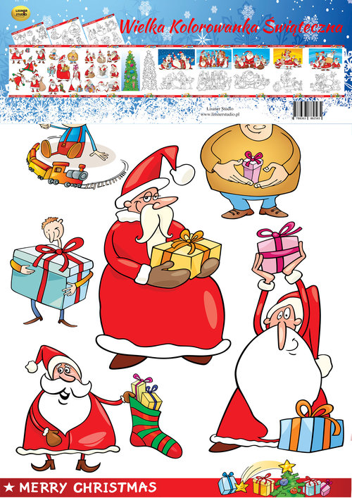 Image of Wielka kolorowanka świąteczna