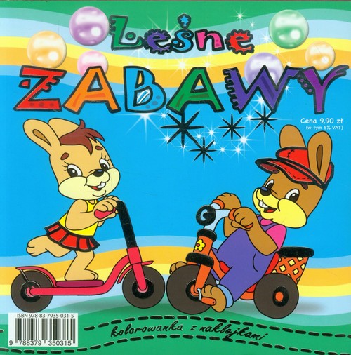 Image of Leśne zabawy Kolorowanka z naklejkami