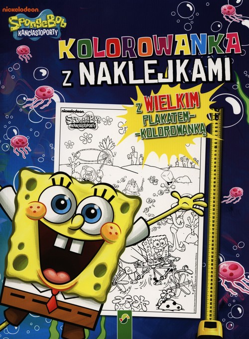 Image of Kolorowanka z naklejkami SpongeBob
