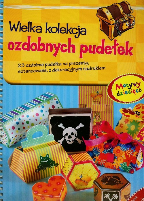 Image of Wielka kolekcja ozdobnych pudełek Motywy dziecięce 23 ozdobne pudełka na prezenty, sztancowane, z dekoracyjnym nadrukiem
