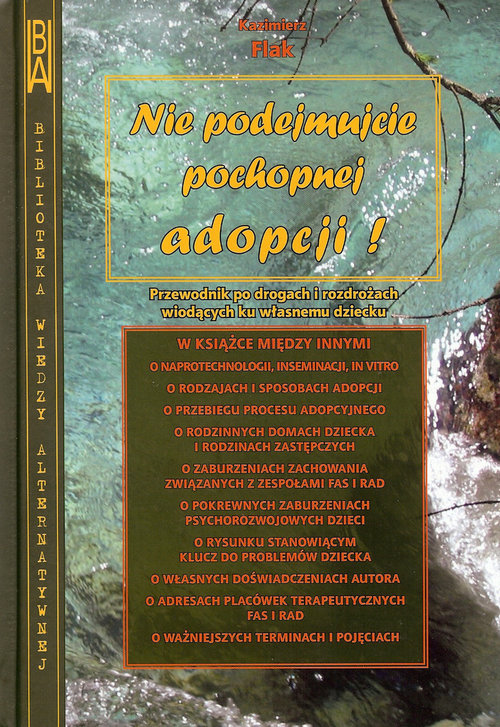 Image of Nie podejmujcie pochopnej adopcji