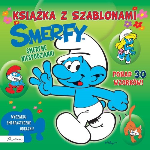 Image of Smerfy Smerfne niespodzianki Książka z szablonami