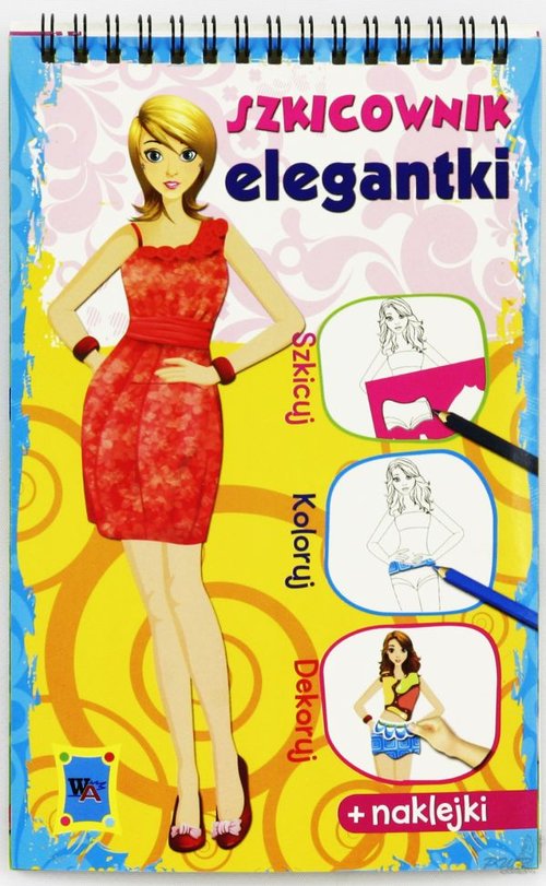 Image of Szkicownik elegantki niebieski