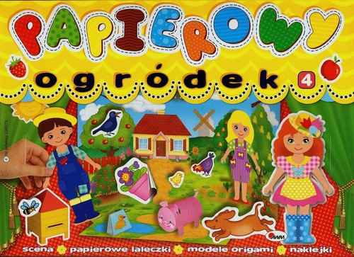 Image of Papierowy ogródek 4 scena, papierowe laleczki, modele origami, naklejki