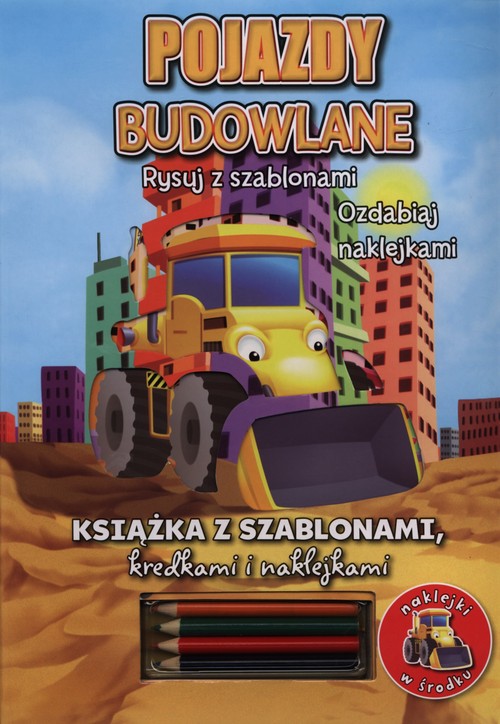 Image of Pojazdy budowlane Rysuj z szablonami ozdabiaj naklejkami