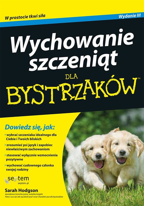 Image of Wychowanie szczeniąt dla bystrzaków
