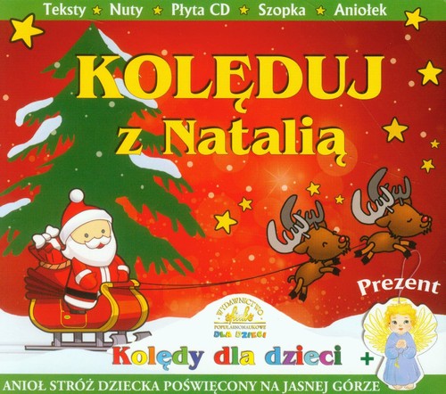 Image of Kolęduj z Natalią z płytą CD makieta szopki + aniołek zawieszka