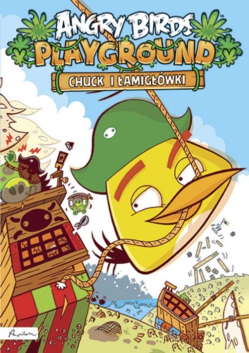 Image of Angry Birds Playground Chuck i łamigłówki Książka z naklejkami