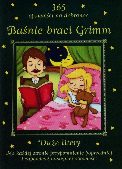 Image of Baśnie braci Grimm 365 opowieści na dobranoc Duże litery