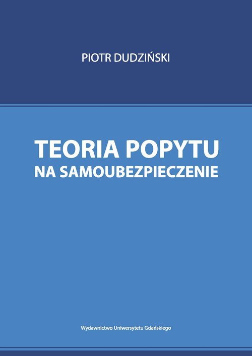 Image of Teoria popytu na samoubezpieczenie