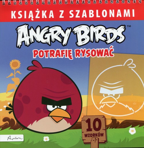 Image of Angry Birds Książka z szablonami Potrafię rysować