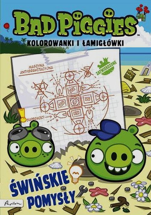 Image of Bad Piggies Świńskie pomysły Kolorowanki i łamigłówki
