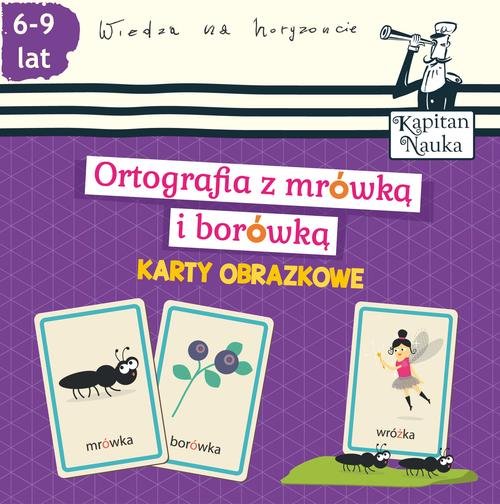 Image of Karty obrazkowe Ortografia z mrówką i borówką 6-9 lat