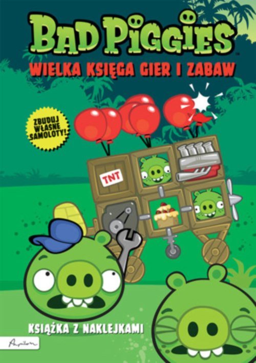 Image of Bad Piggies Wielka księga gier i zabaw Książka z naklejkami