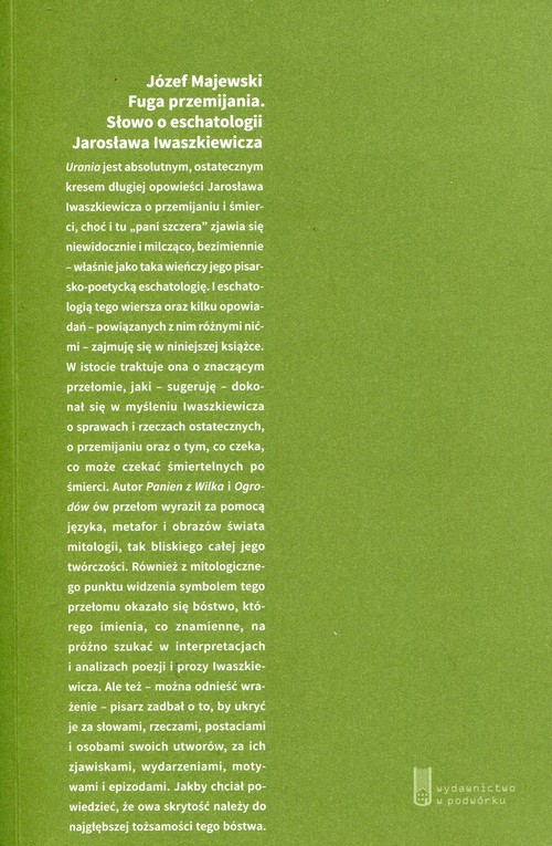 Image of Fuga przemijania Słowo o eschatologii Jarosława Iwaszkiewicza