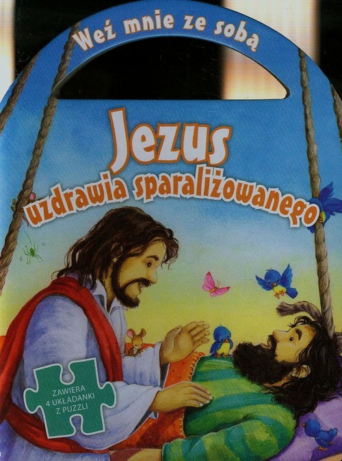 Image of Jezus uzdrawia sparaliżowanego Zawiera 4 układanki z puzzli