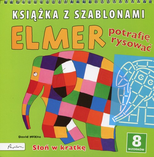 Image of Elmer Książka z szablonami Potrafię rysować