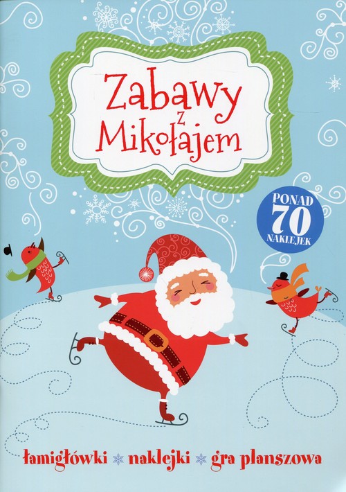 Image of Zabawy z Mikołajem Łamigłówki, naklejki, gra planszowa