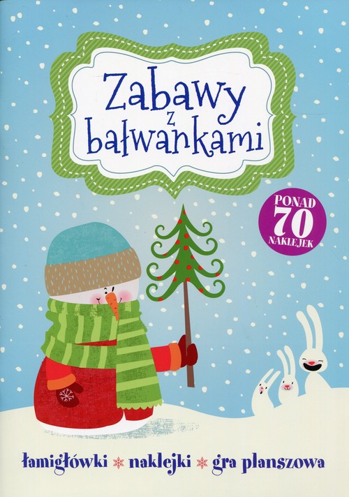Image of Zabawy z bałwankami Łamigłówki, naklejki, gra planszowa
