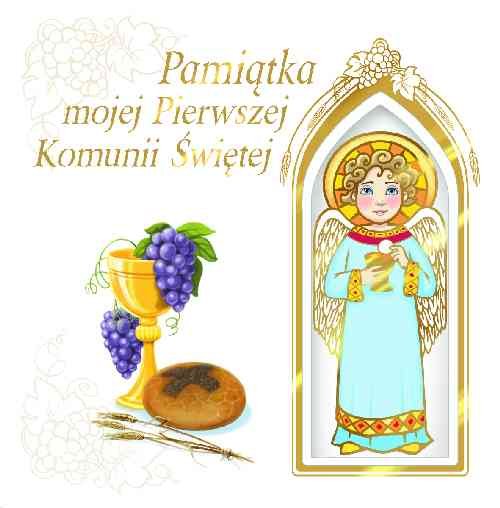 Image of Pamiątka mojej Pierwszej Komunii Świętej z aniołkiem