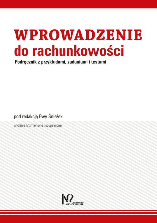 Image of Wprowadzenie do rachunkowości Podręcznik z przykładami, zadaniami i testami