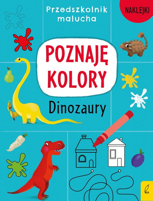 Image of Przedszkolnik malucha Poznaję kolory Dinozaury