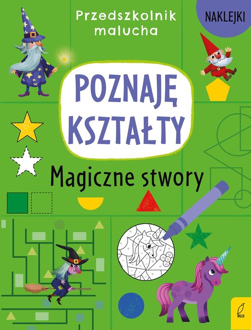 Image of Przedszkolnik malucha Poznaję kształty Magiczne stwory