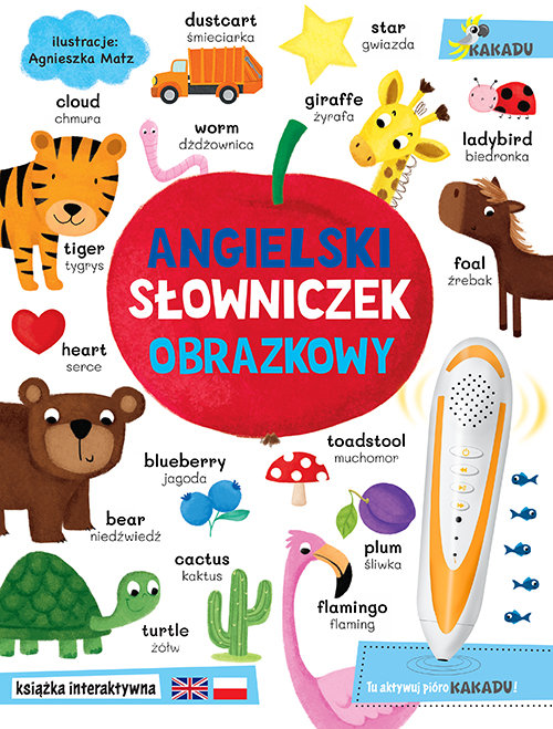 Image of Angielski słowniczek obrazkowy książka interaktywna nie zawiera pióra Kakadu