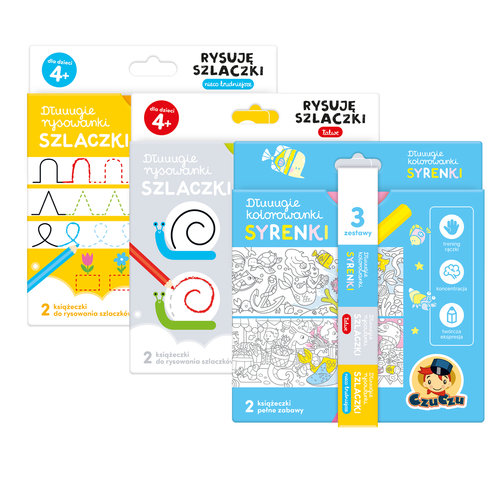 Image of CzuCzu Zestaw rysowanek Syrenki 4+