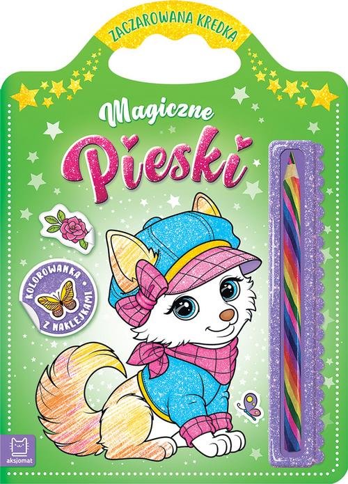 Image of Magiczne pieski Kolorowanka z naklejkami Zaczarowana kredka