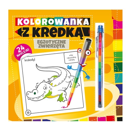 Image of Kolorowanka z kredką Egzotyczne zwierzęta