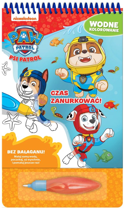 Image of Psi Patrol Wodne kolorowanie Czas zanurkować!