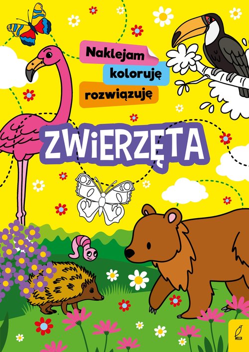 Image of Naklejam koloruję rozwiązuję Zwierzęta