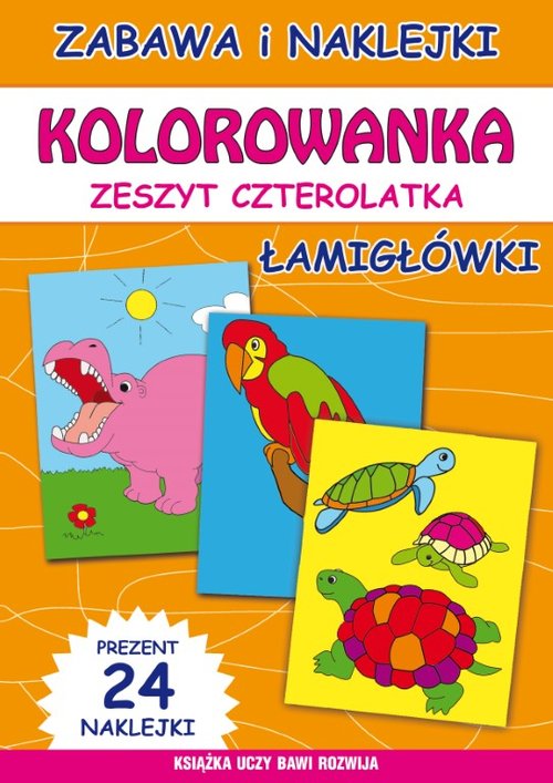 Image of Kolorowanka Zeszyt czterolatka Łamigłówki
