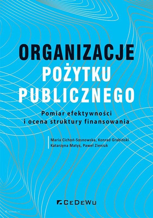 Image of Organizacje pożytku publicznego Pomiar efektywności i o cena struktur y finansowania