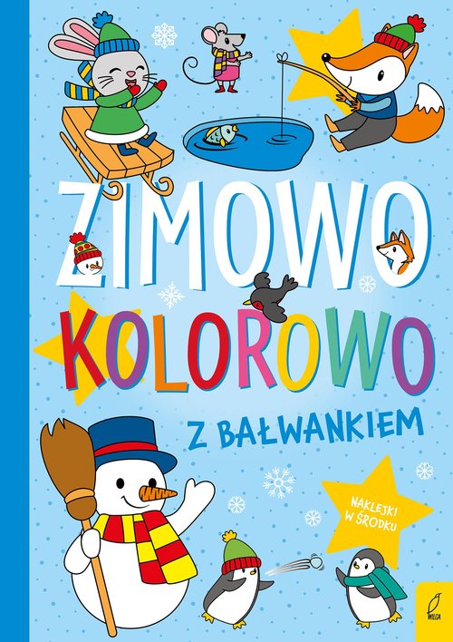 Image of Zimowo kolorowo Z bałwankiem