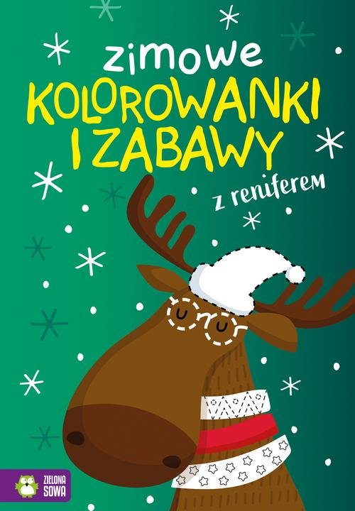 Image of Zimowe kolorowanki i zabawy z reniferem