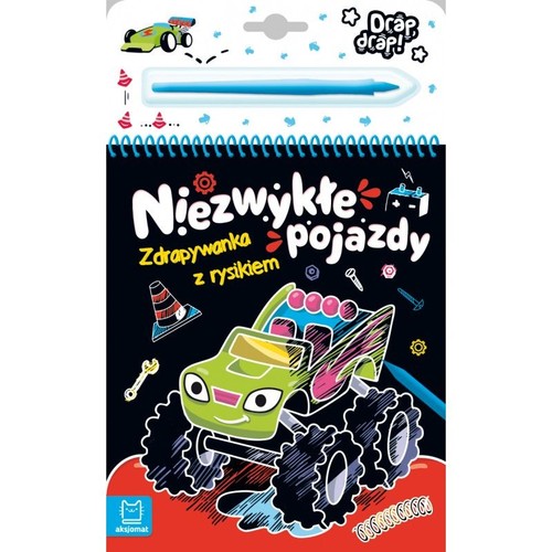 Image of Niezwykłe pojazdy Zdrapywanka z rysikiem