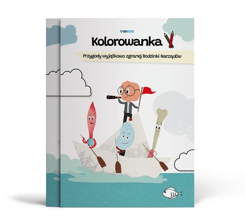 Image of Kolorowanka Przygody wyjątkowo zgranej Rodzinki Narządów