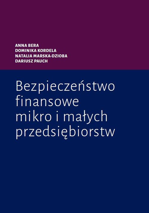 Image of Bezpieczeństwo finansowe mikro i małych przedsiębiorstw