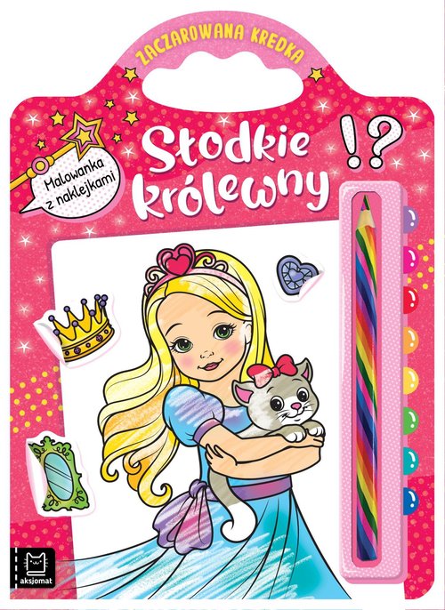 Image of Słodkie królewny Malowanka z naklejkami Zaczarowana kredka