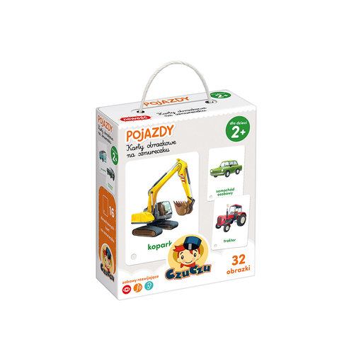 Image of CzuCzu Karty obrazkowe na sznureczku Pojazdy