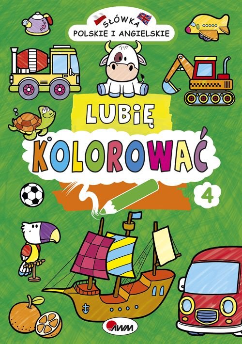 Image of Lubię kolorować 4 Słówka polskie i angielskie