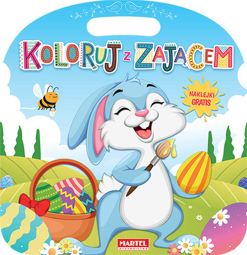 Image of Koloruj z zającem z naklejkami