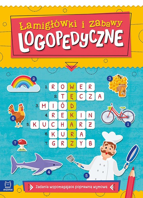 Image of Łamigłówki i zabawy logopedyczne Zadania wspomagające poprawną wymowę