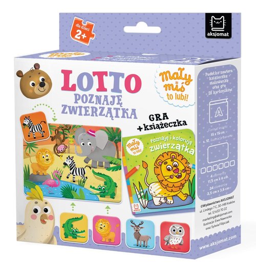 Image of Lotto Poznaję zwierzątka Mały miś to lubi! Gra + książeczka